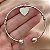 PULSEIRA / BRACELETE PINGENTE CORAÇÃO LISO AÇO 316L⭐️ - Imagem 3