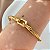 PULSEIRA / BRACELETE TORCIDA FIVELA DOURADO AÇO 316L⭐️ - Imagem 2