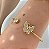 PULSEIRA / BRACELETE BORBOLETA CRAVEJADA E PONTO DE LUZ DOURADO BIJU - Imagem 3