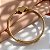PULSEIRA / BRACELETE TORCIDO CORAÇÃO DOURADO AÇO 316L⭐️ - Imagem 1