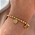 PULSEIRA CORRENTE BOLINHAS PINGENTES CORAÇÕES DOURADO AÇO 316L⭐️ - Imagem 1