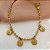 PULSEIRA CORRENTE BOLINHAS PLAQUINHAS NOSSA SENHORA DOURADO AÇO 316L⭐️ - Imagem 3