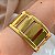 BRACELETE GROSSO FENDAS DOURADO AÇO 316L⭐️ - Imagem 1