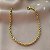 PULSEIRA CORRENTE CORDÃO BAIANO 2MM SEM EXTENSOR DOURADO AÇO 316L⭐️ - Imagem 2