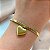 PULSEIRA FITA FINA PINGENTE CORAÇÃO LISO DOURADO AÇO 316L⭐️ - Imagem 1