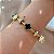 PULSEIRA / BRACELETE TREVOS RESINADOS PRETO E BRANCO DETALHE ZIRCÔNIAS DOURADO AÇO 316L⭐️ - Imagem 1