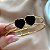 PULSEIRA / BRACELETE FIO DUPLO CORAÇÕES RESINADOS PRETOS DOURADO AÇO 316L⭐️ - Imagem 2