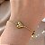 PULSEIRA TRÊS CORAÇÕES LISOS DOURADO AÇO 316L⭐️ - Imagem 1
