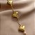 PULSEIRA PINGENTES CORAÇÕES LISOS GRANDES DOURADO AÇO 316L⭐️ - Imagem 2