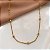 COLAR CORRENTE BOLINHAS DOURADO AÇO 316L⭐️ - Imagem 3
