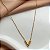 COLAR DELICADO PINGENTE "V" DOURADO AÇO 316L⭐️ - Imagem 3