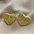 BRINCO CORAÇÃO RISCADO DESENHADO DOURADO AÇO 316L⭐️ - Imagem 1