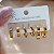 BRINCO KIT ARGOLINHAS CORAÇÃO E ARGOLINHAS LISAS DOURADO AÇO 316L⭐️ - Imagem 2