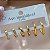 BRINCO KIT ARGOLINHAS QUADRADAS E REDONDAS LISAS E ZIRCÔNIAS DOURADO AÇO 316L⭐️ - Imagem 2