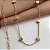 COLAR CHOKER MINI CORAÇÕES ACHATADOS FOLHEADO A OURO 18K⭐ - Imagem 1
