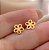BRINCO FLORZINHA DELICADA TARRAXA BABY FOLHEADO A OURO 18K⭐ - Imagem 2