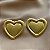 BRINCO CORAÇÃO BOLEADO BORDA LISA DOURADO AÇO 316L⭐️ - Imagem 1