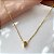 COLAR PINGENTE LETRA DELICADA N-W DOURADO AÇO 316L⭐️ - Imagem 3