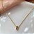 COLAR PINGENTE LETRA DELICADA N-W DOURADO AÇO 316L⭐️ - Imagem 4