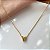 COLAR PINGENTE LETRA DELICADA N-W DOURADO AÇO 316L⭐️ - Imagem 7