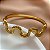 PULSEIRA / BRACELETE FIO ONDULADO DOURADO AÇO 316L⭐️ - Imagem 2