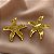 BRINCO ESTRELA DO MAR BORDA FRANZIDA DOURADO AÇO 316L⭐️ - Imagem 2