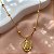 COLAR CORRENTE BOLINHAS PINGENTE NOSSA SENHORA DOURADO AÇO 316L⭐️ - Imagem 1