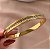PULSEIRA / BRACELETE FIO ZIRCÔNIAS BORDA LISA DOURADO AÇO 316L⭐️ - Imagem 2
