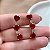 BRINCO EAR CUFF PEDRAS ZIRCÔNIAS CORAÇÕES E BOLINHA DOURADO BIJU - Imagem 5