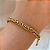PULSEIRA CORRENTE TRANÇADA GROSSA SEM EXTENSOR DOURADO AÇO 316L⭐️ - Imagem 1