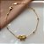 PULSEIRA CORRENTE BOLINHAS E BORBOLETA DETALHADA DOURADO AÇO 316L⭐️ - Imagem 2