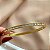 PULSEIRA/BRACELETE FIO ZIRCÔNIA BAGUETE DOURADO AÇO 316L⭐️ - Imagem 2