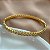 PULSEIRA/BRACELETE FIO HEXÁGONO ZIRCÔNIA DOURADO AÇO 316L⭐️ - Imagem 2