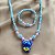 KIT DE COLAR E PULSEIRA DE MIÇANGAS STITCH BIJU - Imagem 1