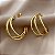 BRINCO ARGOLA TUBO TRÊS FIOS FINOS P DOURADO AÇO 316L⭐️ - Imagem 1
