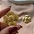 BRINCO FLOR 4 PÉTALAS DOURADO AÇO 316L⭐️ - Imagem 2