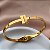 PULSEIRA/BRACELETE ESTILO T ARTICULADO DOURADO AÇO 316L⭐️ - Imagem 2