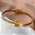 PULSEIRA/BRACELETE ESTILO T ARTICULADO DOURADO AÇO 316L⭐️ - Imagem 3