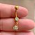 PIERCING UMBIGO PINGENTE PEDRAS ZIRCÔNIAS 10MM HASTE AÇO 316L FOLHEADO A OURO 18K SEMIJOIA PARA ATUALIZAÇÃO⭐️ - Imagem 2