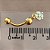 PIERCING UMBIGO PINGENTE PEDRAS ZIRCÔNIAS 10MM HASTE AÇO 316L FOLHEADO A OURO 18K SEMIJOIA PARA ATUALIZAÇÃO⭐️ - Imagem 3