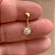 PIERCING UMBIGO PEDRA ZIRCÔNIA BORDA CRAVEJADA 10MM HASTE AÇO 316L FOLHEADO A OURO 18K SEMIJOIA PARA ATUALIZAÇÃO⭐️ - Imagem 3