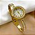 BRACELETE RELÓGIO PULSEIRA COM ZIRCÔNIAS DOURADO AÇO 316L⭐️ - Imagem 3