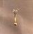 PIERCING ÍNTIMO BORBOLETA DELICADA ZIRCÔNIAS 9MM AÇO 316L FOLHEADO A OURO 18K SEMIJOIA PARA ATUALIZAÇÃO⭐️ - Imagem 1