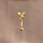 PIERCING ÍNTIMO BORBOLETA LISA ZIRCÔNIA RETANGULAR 9MM AÇO 316L FOLHEADO A OURO 18K SEMIJOIA PARA ATUALIZAÇÃO⭐️ - Imagem 2