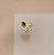 PIERCING TRÁGUS / CARTILAGEM BORBOLETA ASA LISA E ZIRCÔNIAS 6MM HASTE AÇO 316L FOLHEADO A OURO 18K SEMIJOIA PARA ATUALIZAÇÃO⭐️ - Imagem 3