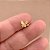 PIERCING TRÁGUS / CARTILAGEM BORBOLETA ASA LISA E ZIRCÔNIAS 6MM HASTE AÇO 316L FOLHEADO A OURO 18K SEMIJOIA PARA ATUALIZAÇÃO⭐️ - Imagem 4