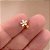 PIERCING TRÁGUS / CARTILAGEM FLOR PÉTALAS ZIRCÔNIAS 6MM HASTE AÇO 316L FOLHEADO A OURO 18K SEMIJOIA PARA ATUALIZAÇÃO⭐️ - Imagem 3