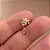 PIERCING TRÁGUS / CARTILAGEM FLOR PINGENTE ZIRCÔNIAS 6MM HASTE AÇO 316L FOLHEADO A OURO 18K SEMIJOIA PARA ATUALIZAÇÃO⭐️ - Imagem 3