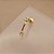 PIERCING TRÁGUS / CARTILAGEM PINGENTE DELICADO ZIRCÔNIAS 6MM HASTE AÇO 316L FOLHEADO A OURO 18K SEMIJOIA PARA ATUALIZAÇÃO⭐️ - Imagem 1