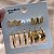 BRINCO KIT 6 PARES ARGOLAS E BORBOLETA DOURADO AÇO 316L⭐️ - Imagem 2